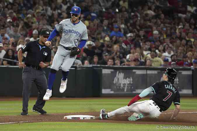 Geraldo Perdomo drives in 9th run with sac fly to lift the Diamondbacks past the Blue Jays, 5-4