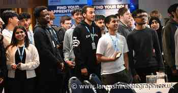 Students attend cyber defence careers event at Ewood Park