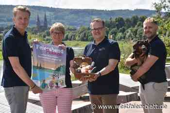 Erstes Feierabendpicknick auf der Weserscholle in Höxter