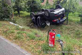 Schwerer Verkehrsunfall mit eingeklemmter Person in Bad Oeynhausen