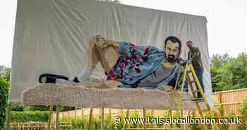 Danny Dyer giant rug appears on billboard at pub near Epping