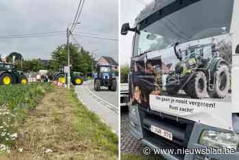 Vrienden eren overleden Cédric (30) met indrukwekkende stoet van 200 tractoren en vrachtwagens