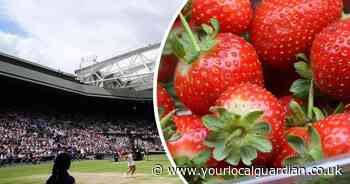 How many strawberries are eaten at Wimbledon? Price of portion