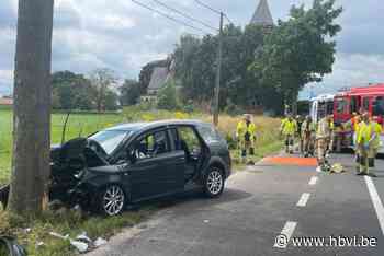Auto tegen boom in ’t Hasselt: bestuurster (56) buiten levensgevaar