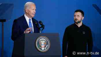 "Können einen Fehler vergessen": Selenskyj sieht über Bidens Patzer hinweg