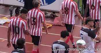 England star Jude Bellingham's brother Jobe pictured at Gateshead International Stadium ahead of big Euro final