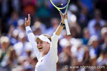 Czech Barbora Krejcikova wins the Wimbledon women’s title, beating Italy’s Jasmine Paolini in 3 sets