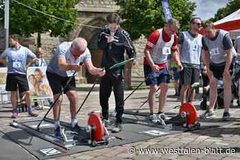Warburg: Sportler kommen beim Citybiathlon ins Schwitzen