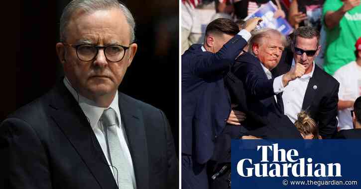Australian PM says ‘no place for violence in democratic process’ after Trump assassination attempt