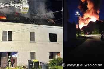 Vakantiewoning en loods in voormalig vakantiepark uitgebrand