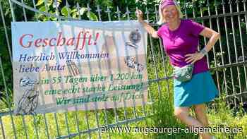 Anita Kirsch kehrt von ihrer Deutschland-Wanderung nach Dießen zurück