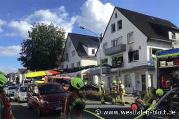 Feuerwehr Paderborn rettet Bewohner per Drehleiter