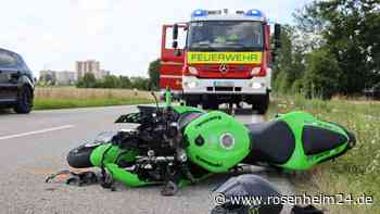 Unfall bei Neuötting: Motorradfahrer erfasst Fahrradfahrerin  - zwei Schwerstverletzte