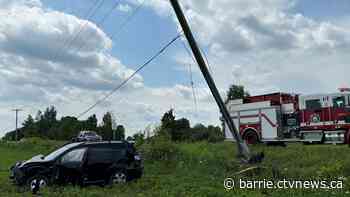 One person in hospital after crash in Clearview Township