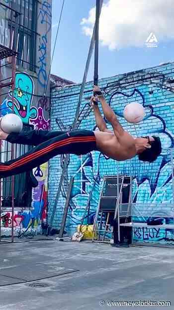 Defying gravity with a touch of finesse!