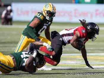 Redblacks offence busts loose in stunning last-second road victory over hard-luck Elks