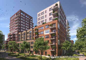 Karakteristieke stadsblokken in autovrije stadswijk Merwede