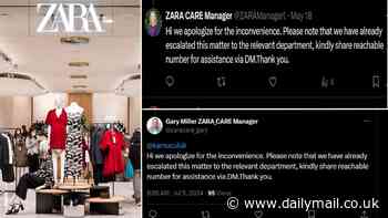 Urgent warning to Zara shoppers: Scammers are using fake customer service accounts to con buyers on X - here are the key signs to look out for
