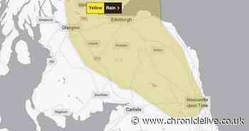 12-hour rain alert issued for North East as Met Office warns of disruption