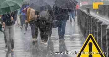 London Weather: Yellow weather waring for heavy rain issued