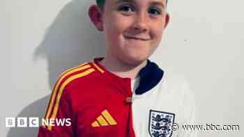 Euros: 'Spanglish' family's shirt solution for son