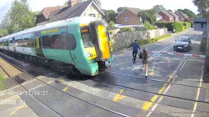 Video shows people risking their lives at railway crossings