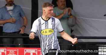 Lewis Beale reaction to goals for Wimborne v Eastleigh