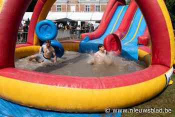 Provinciedomein vol opblaasconstructies: deelnemers Spel Zonder Grenzen amuseren zich kostelijk