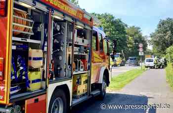 FW Hünxe: Verkehrsunfall zwischen Pkw und Lkw