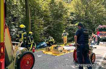 FW-DT: Verkehrsunfall mit eingeklemmter Person
