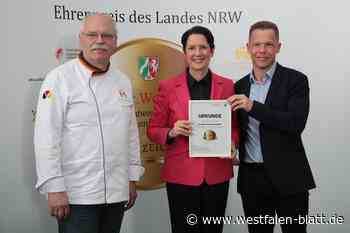 Goeken backen aus Bad Driburg erhält Ehrenpreis des Landes NRW