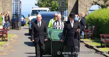 Pictures show touching tribute to North Tyneside's 'Santa' binman ahead of funeral service