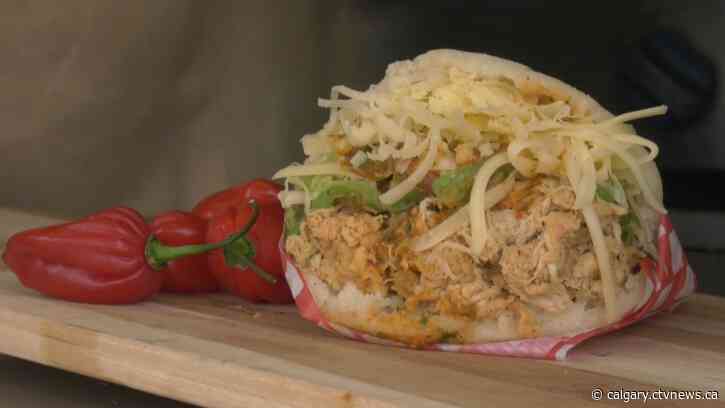 Where does the leftover food from the Calgary Stampede go?