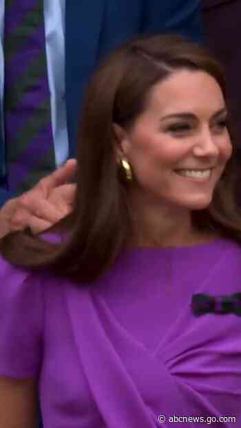 WATCH:  Kate Middleton receives standing ovation at Wimbledon amid cancer treatment