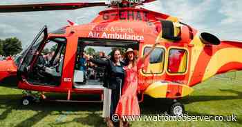 New air ambulance helicopter launch event at Hatfield House
