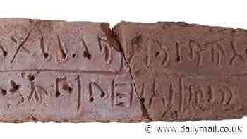 Archaeologists find 'lost' alphabet created by Biblical civilization 3,000 years ago