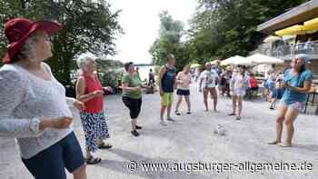 Lieder und Protest beim Big Jump in der Teufelsküche bei Landsberg