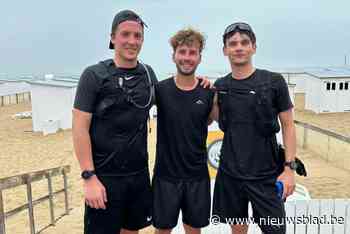 Drie vrienden lopen samen de Belgische kustlijn af: “Veel gehad aan supporters en familie”