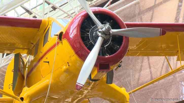 Historic plane to be removed from inside Calgary office building