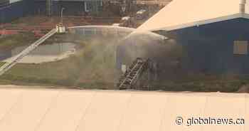 Crews battle fire at Calgary’s Shepard Landfill site Monday night