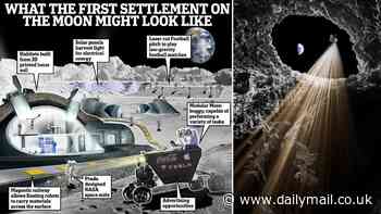 3D-printed houses, Prada spacesuits and laser-cut football pitches: What life on the moon will REALLY look like - as scientists discover a secret cave under the lunar surface