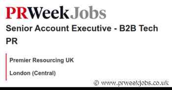 Premier Resourcing UK: Senior Account Executive - B2B Tech PR