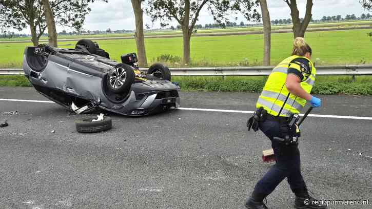 Meerdere gewonden bij botsing op A7 bij Middenbeemster