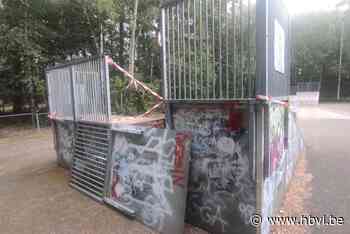 Vandalen vernielen skatepark De Hoef in Hechtel