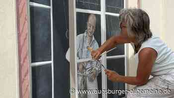 Wer schaut denn da aus dem Fenster vom  Unterbräu in Dießen?