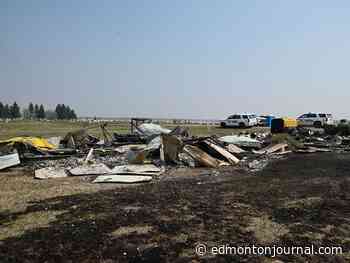 Alberta RCMP seek tips after trailer fire at cemetery near residential school site