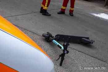 E-Scooter-Fahrer schwebt nach Sturz in Lebensgefahr