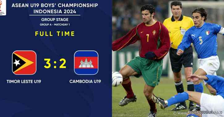 Coppa d’Asia U19, il Timor Est batte la Cambogia: gol di Luis Figo e Vabio Canavaro
