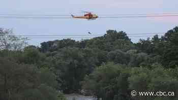 Military helicopter rescues stranded man from Etobicoke Creek