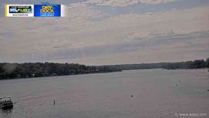Scattered afternoon rain moving through